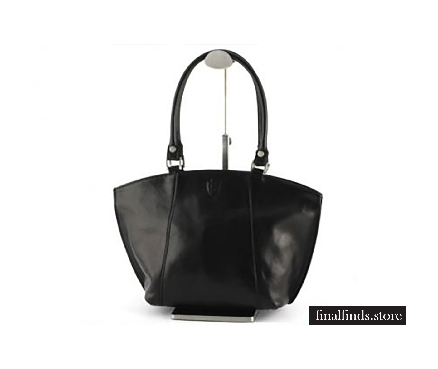 Lederen dames handtas - Creggandevesky - zwart COT1008zw