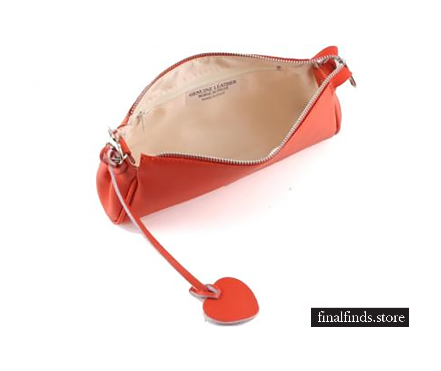 Lederen dames handtas - Lin Hall - rood COT1020rd