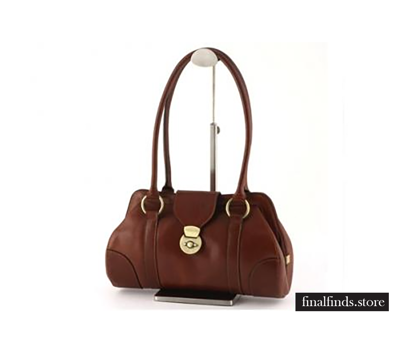 Lederen dames schoudertas Castle of Corroy - bruin COT1223br