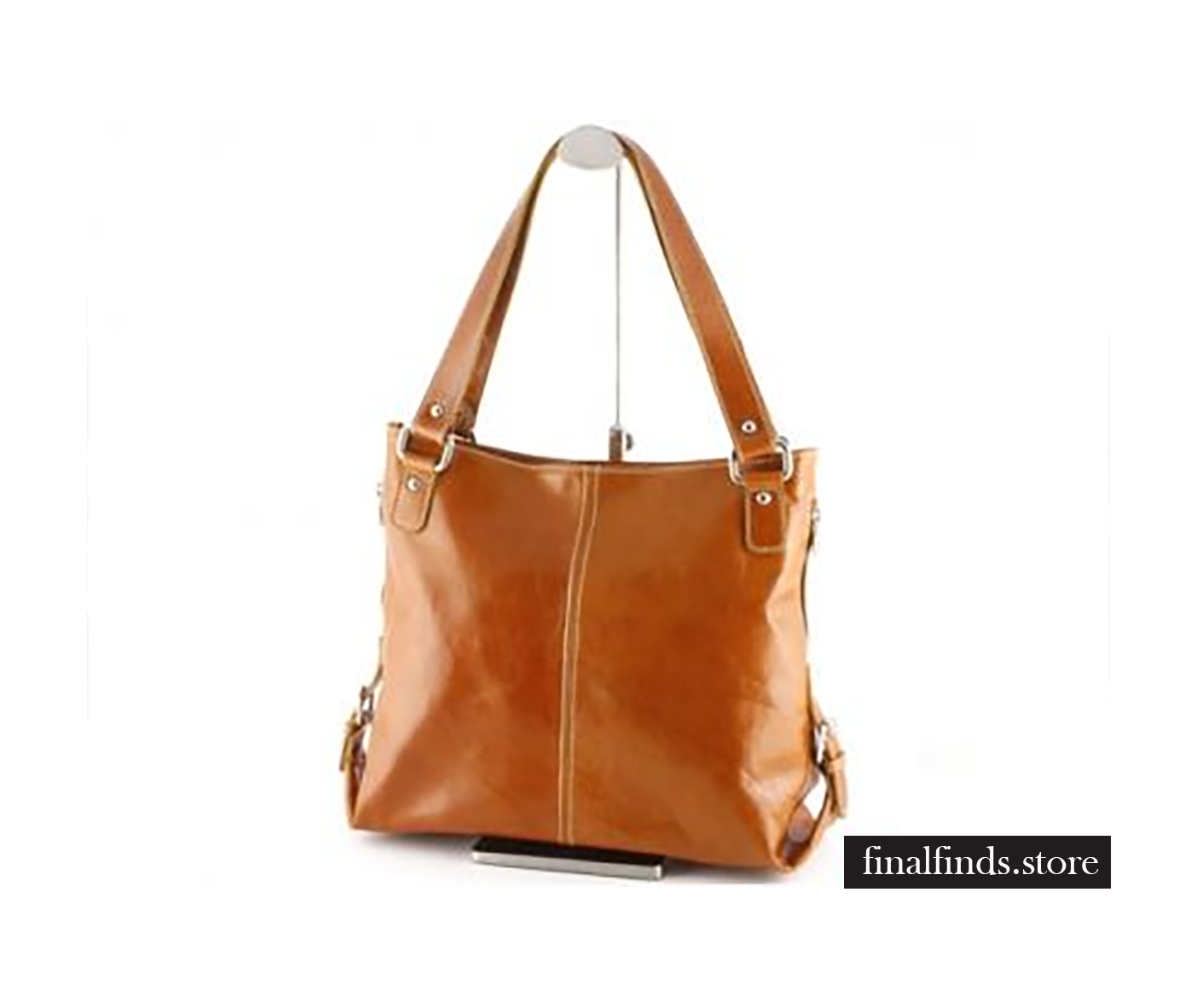 Lederen dames schoudertas Galgentor - honing COT1230hn