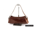 Lederen dames schoudertas Rosenborg - bruin COT1227br