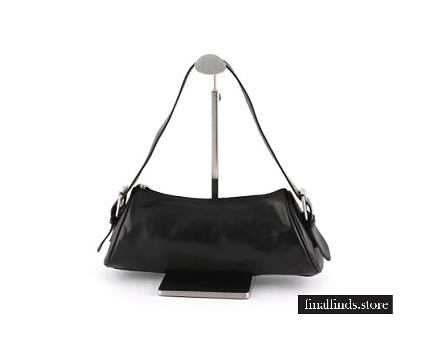 Lederen dames schoudertas Rosenborg - zwart COT1227zw