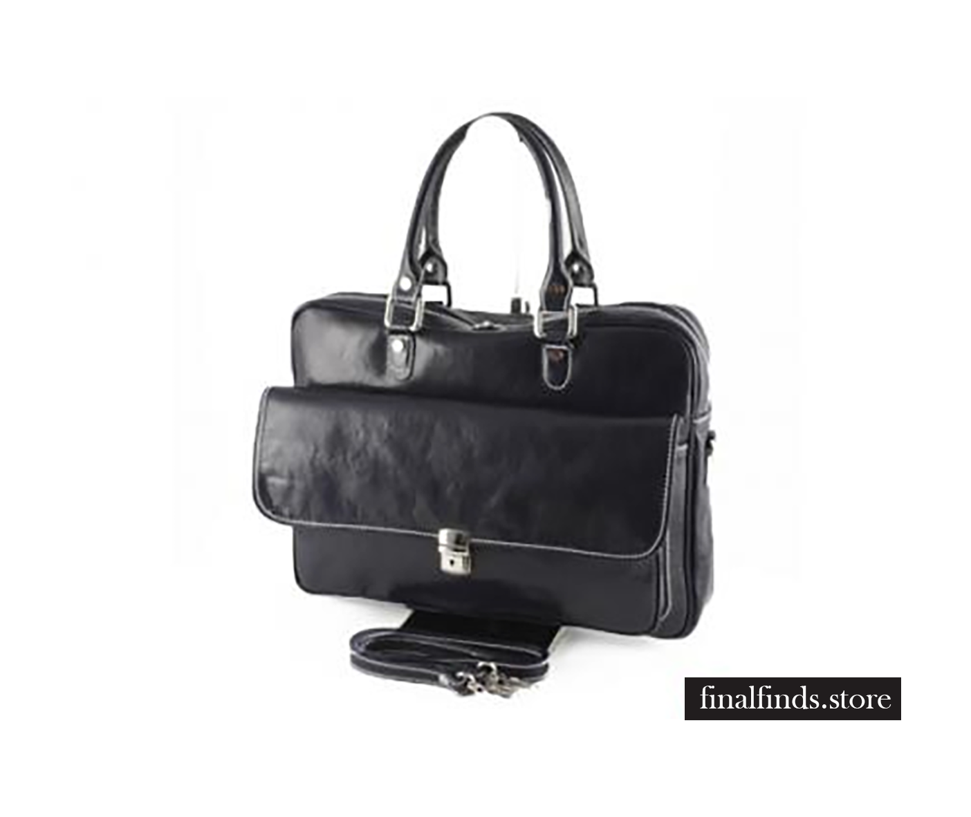 Leren dames aktetassen - Qurayyah - blauw COT5606bl