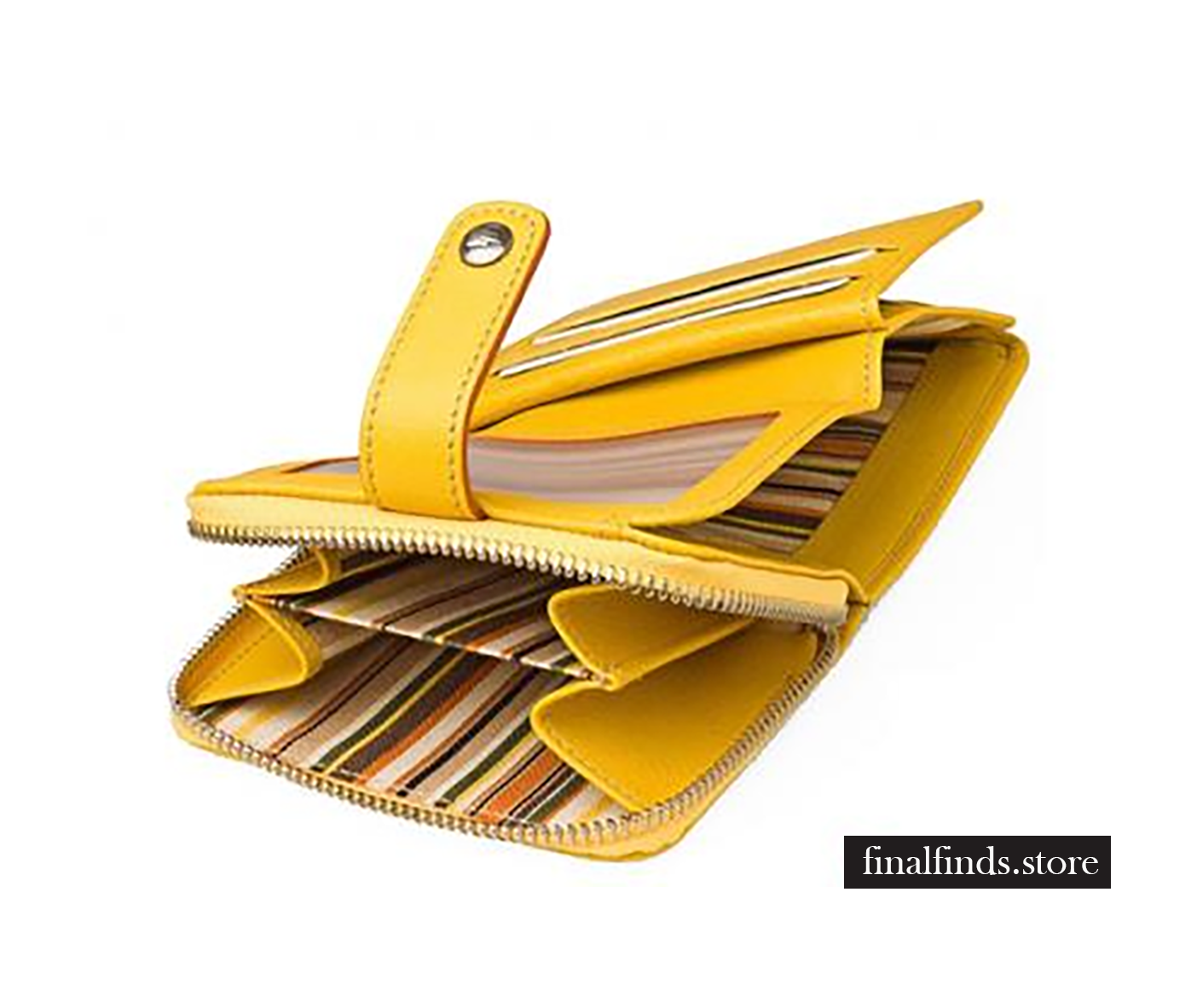 Leren dames portefeuille Toscanella - geel CCOD553VAgl