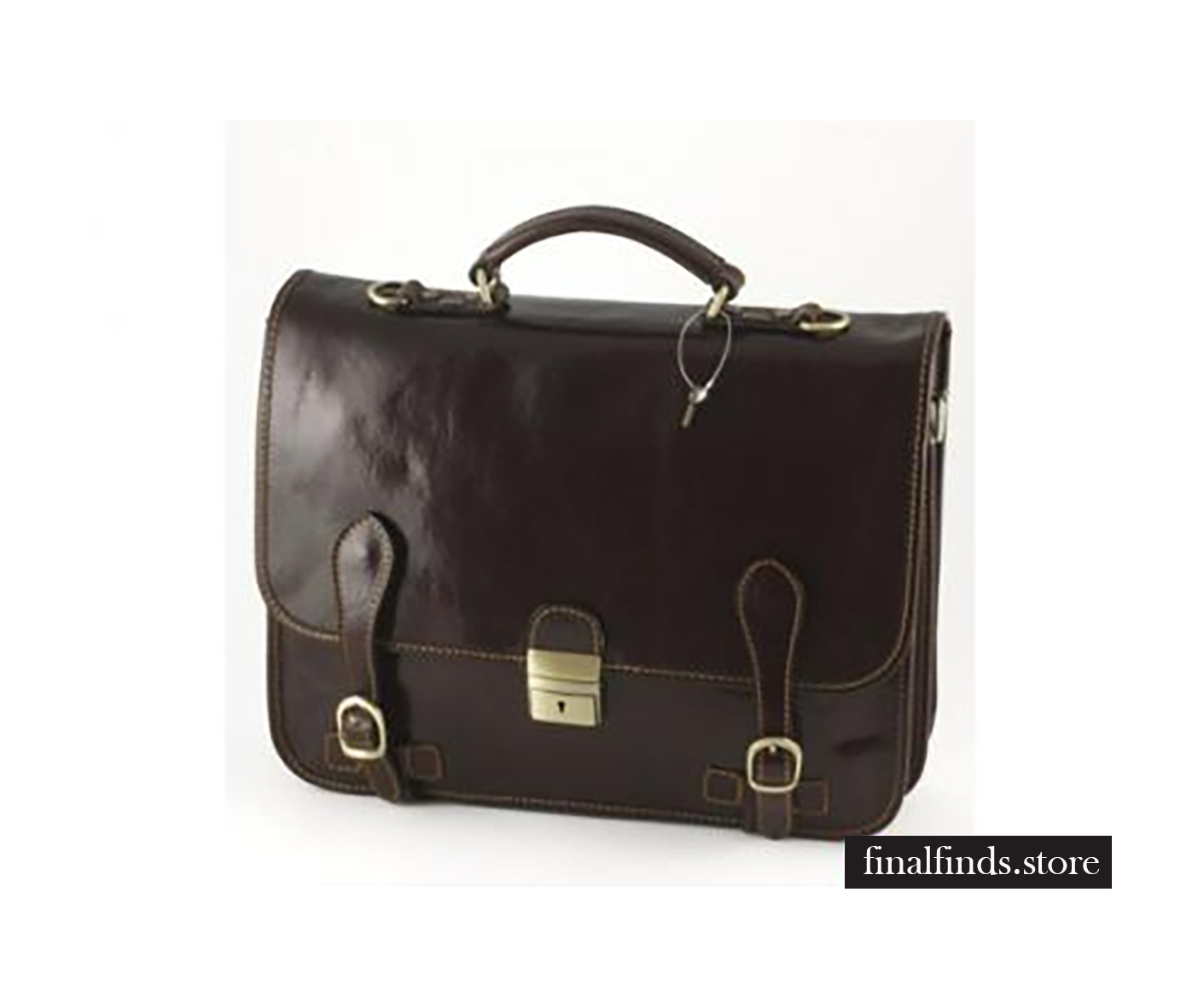 Leren heren aktetassen - Burghausen - donker bruin COT5010db