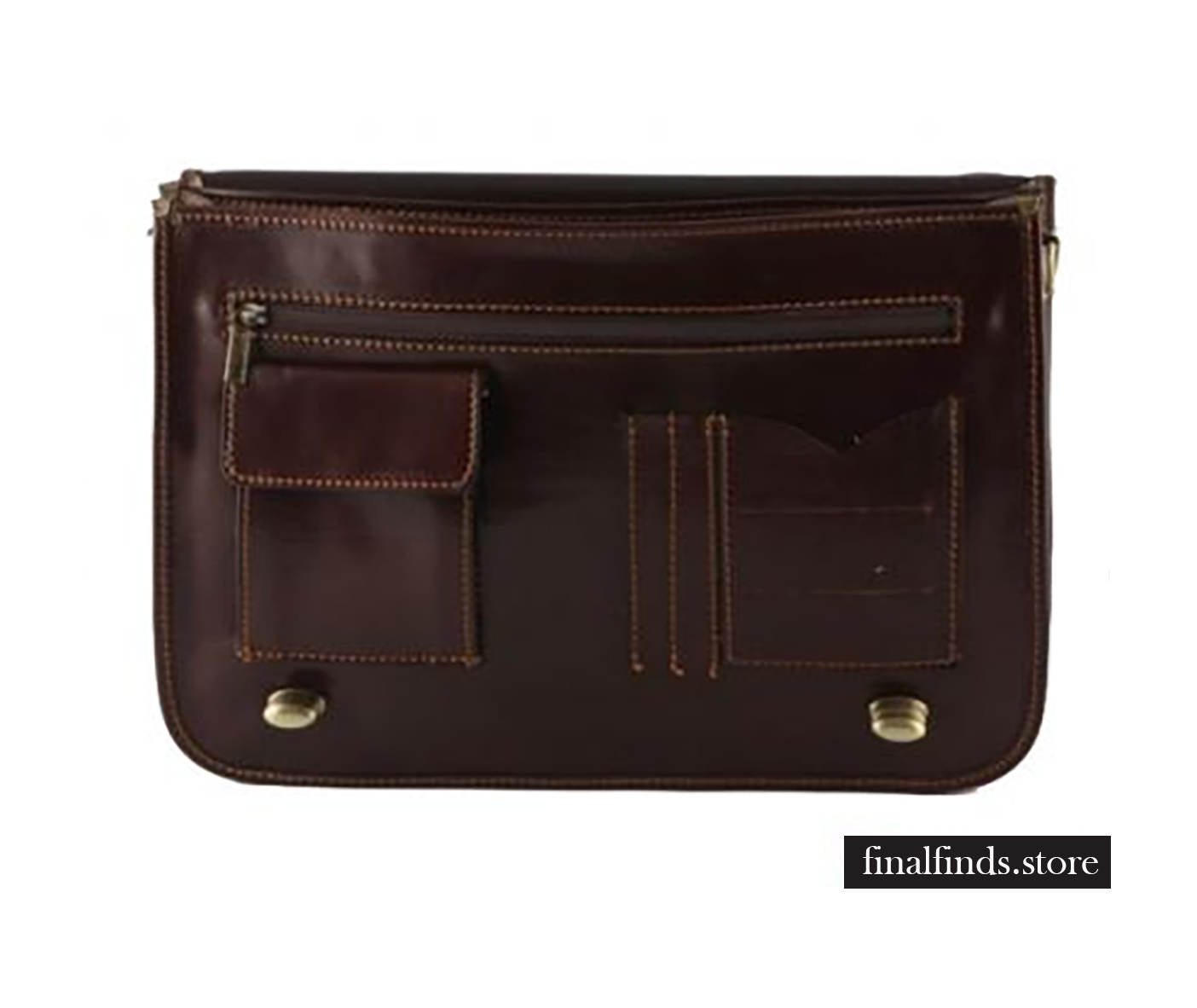 Leren heren aktetassen - Schloss Stolzenfels - donkerbruin COT5011db