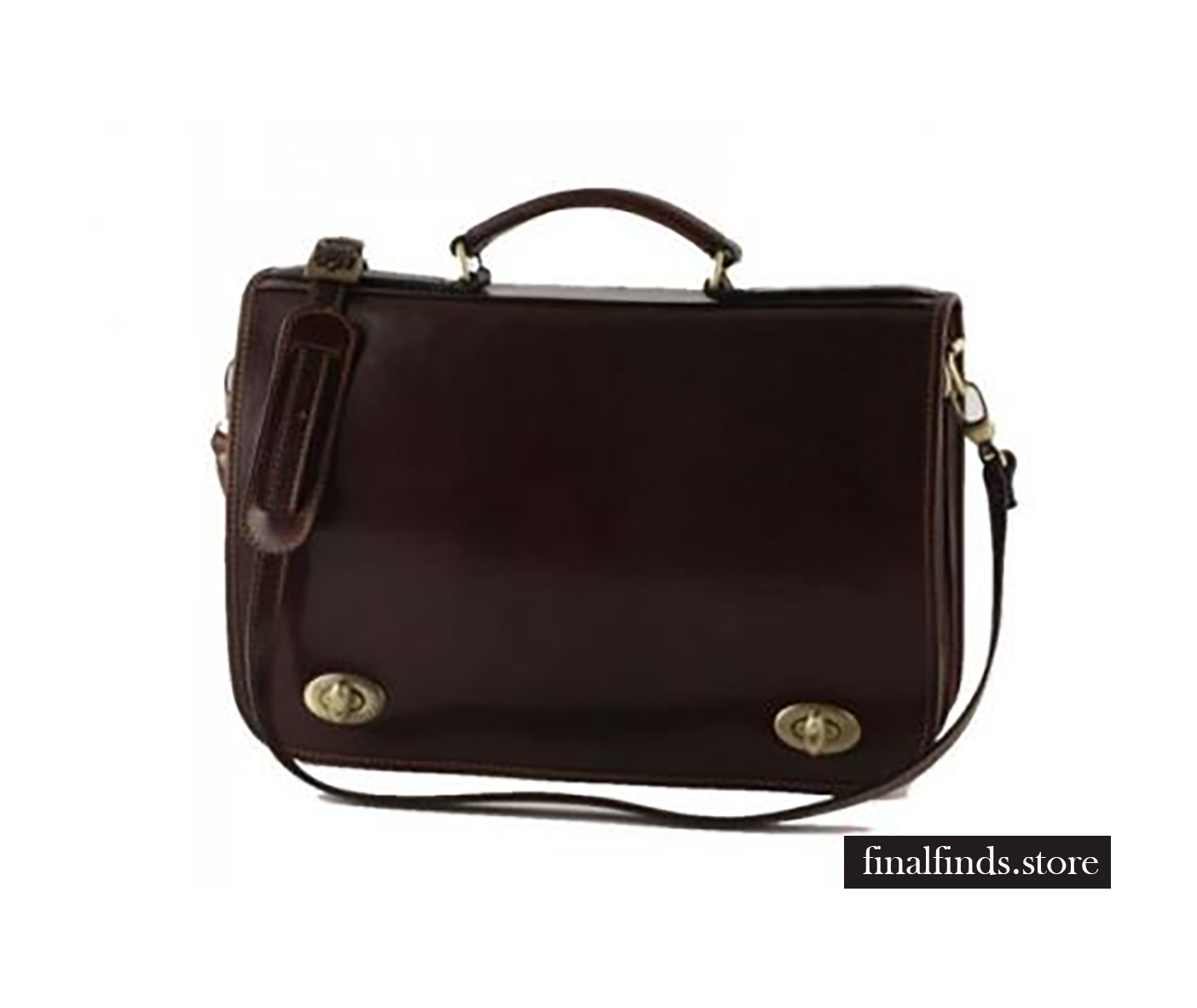 Leren heren aktetassen - Schloss Stolzenfels - donkerbruin COT5011db