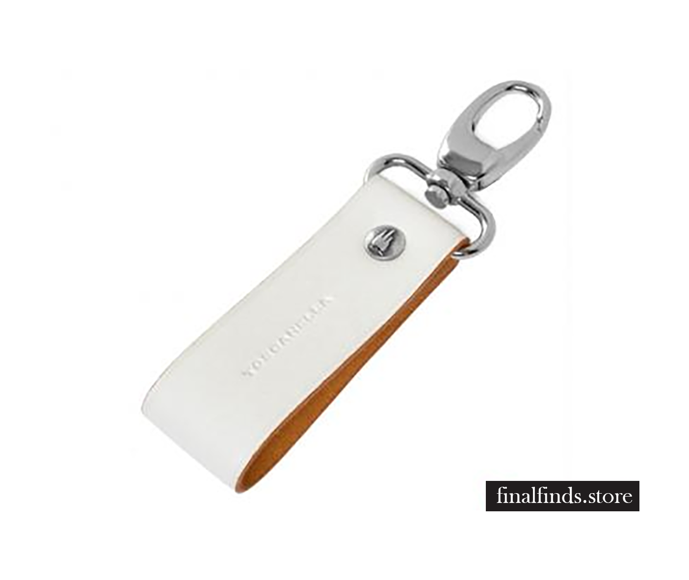 Leren sleutelhanger Toscanella clip haak - wit CCOD532VAwt