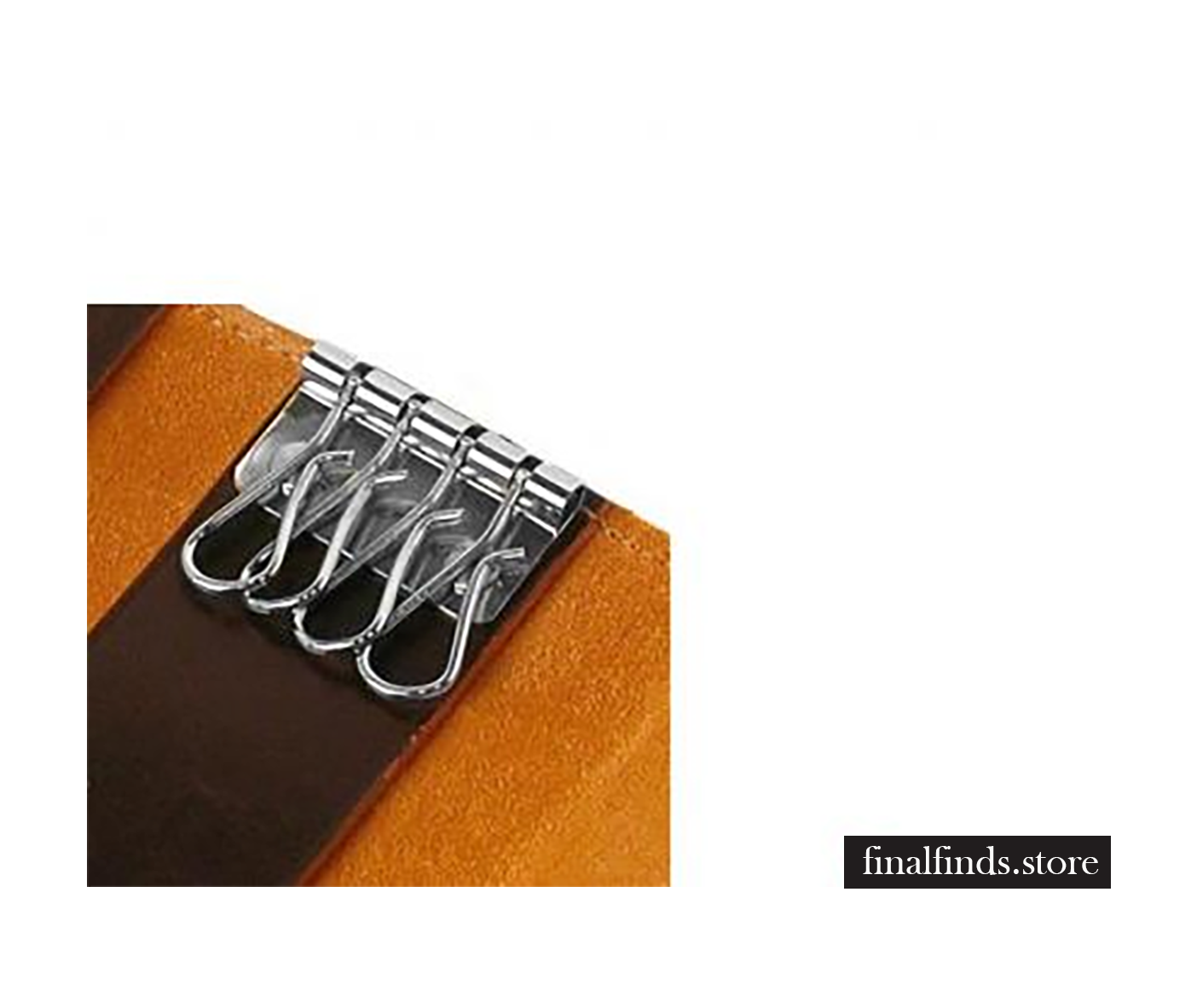 Leren sleutelhanger Toscanella fold-up - donker bruin CCOD522VAdb