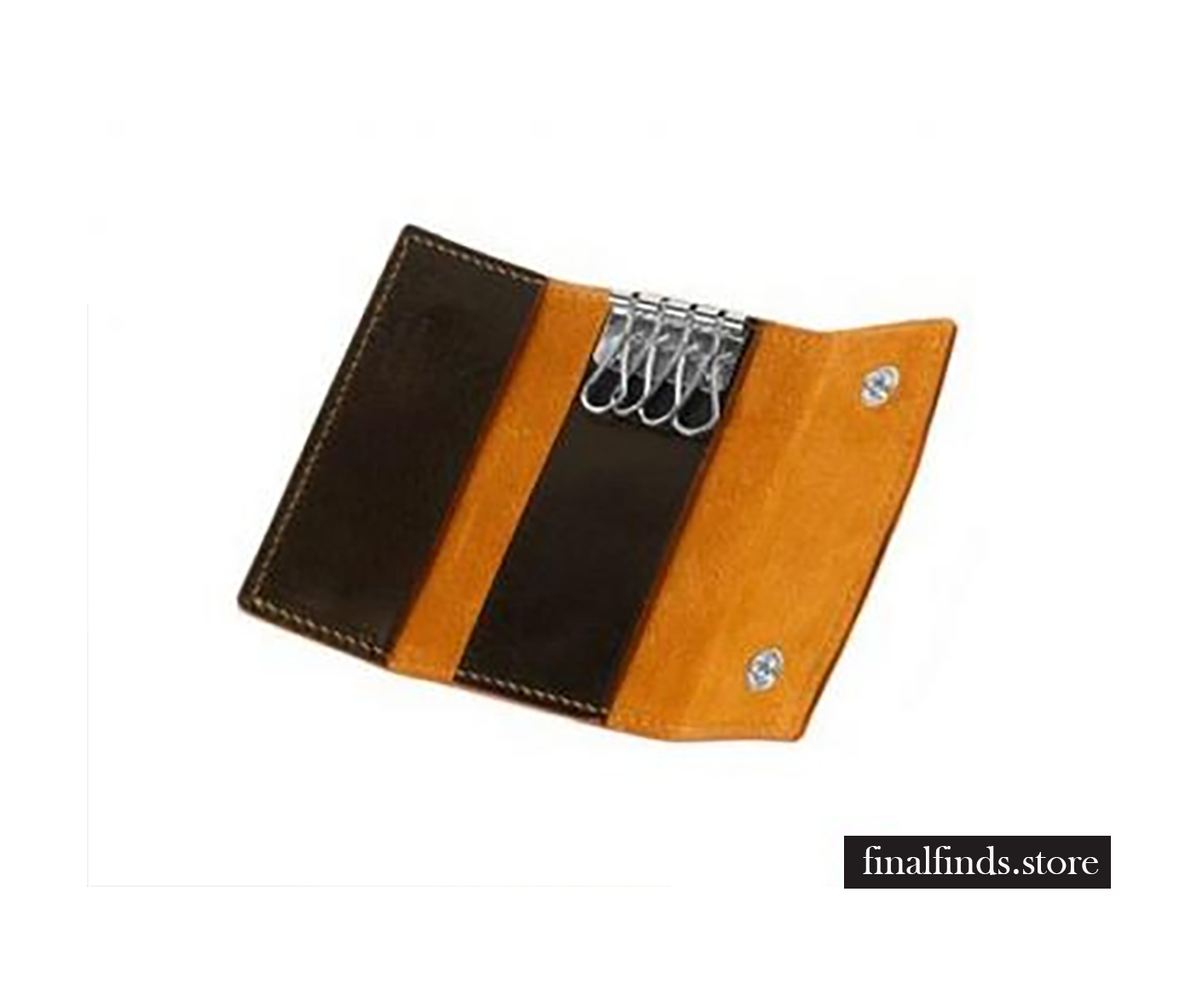 Leren sleutelhanger Toscanella fold-up - donker bruin CCOD522VAdb