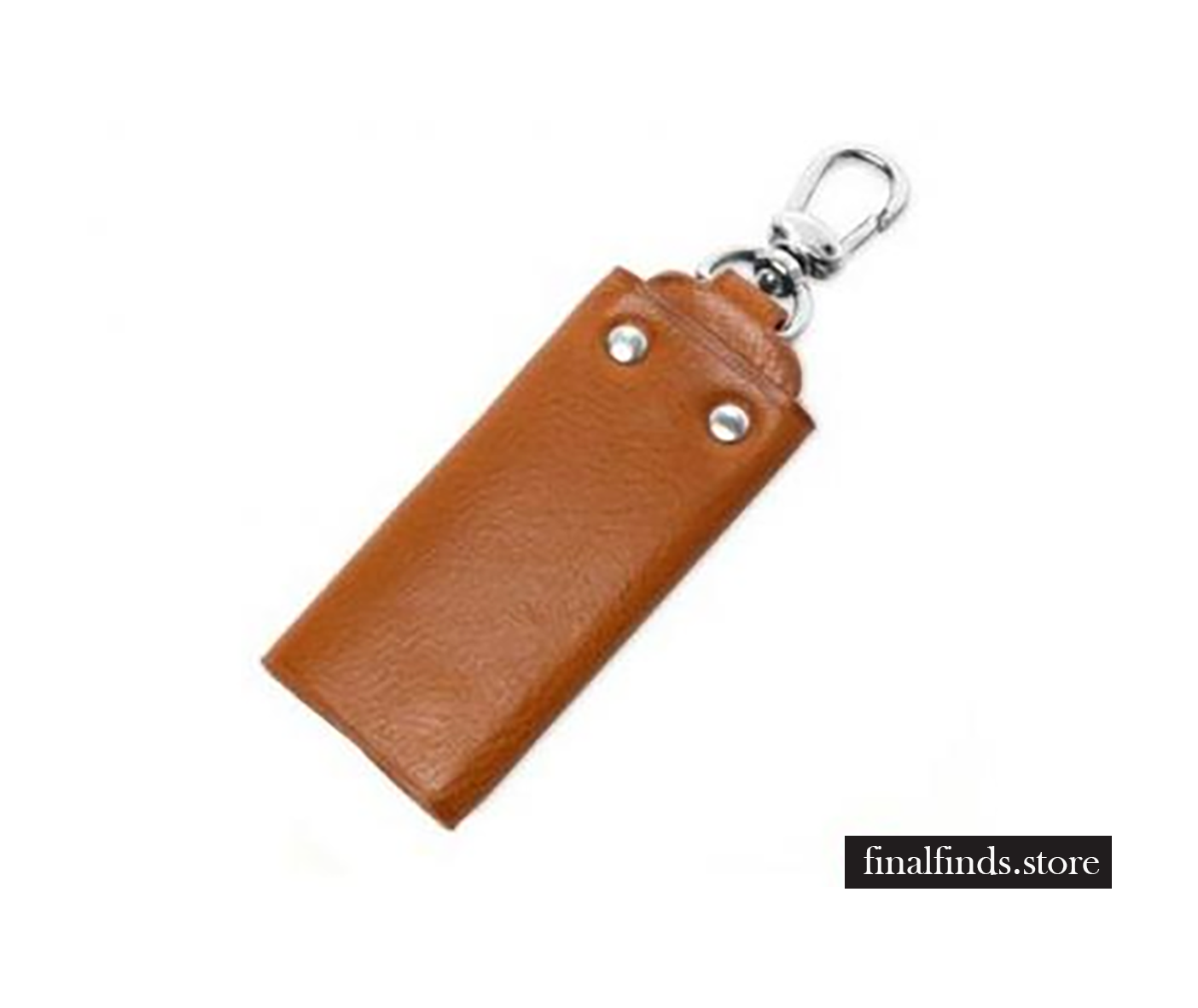 Leren sleutelhanger Toscanella fold-up klip haak - bruin CCOD534VAbr