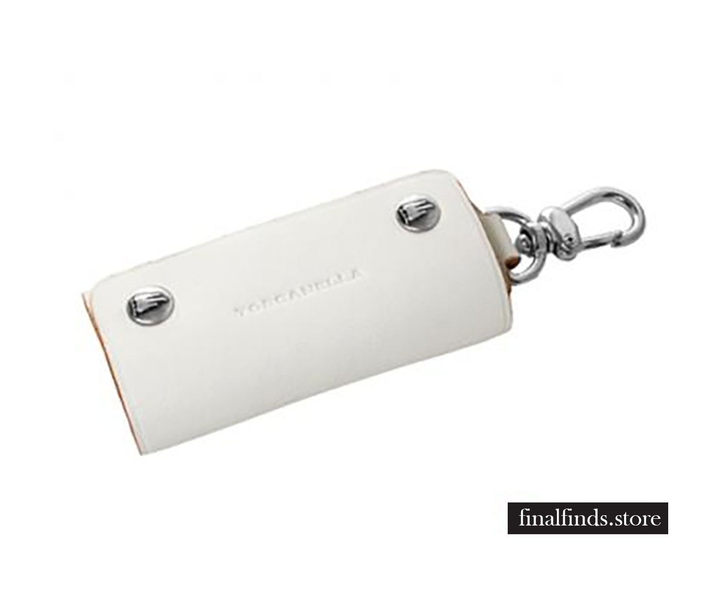 Leren sleutelhanger Toscanella fold-up klip haak - wit CCOD534VAwt