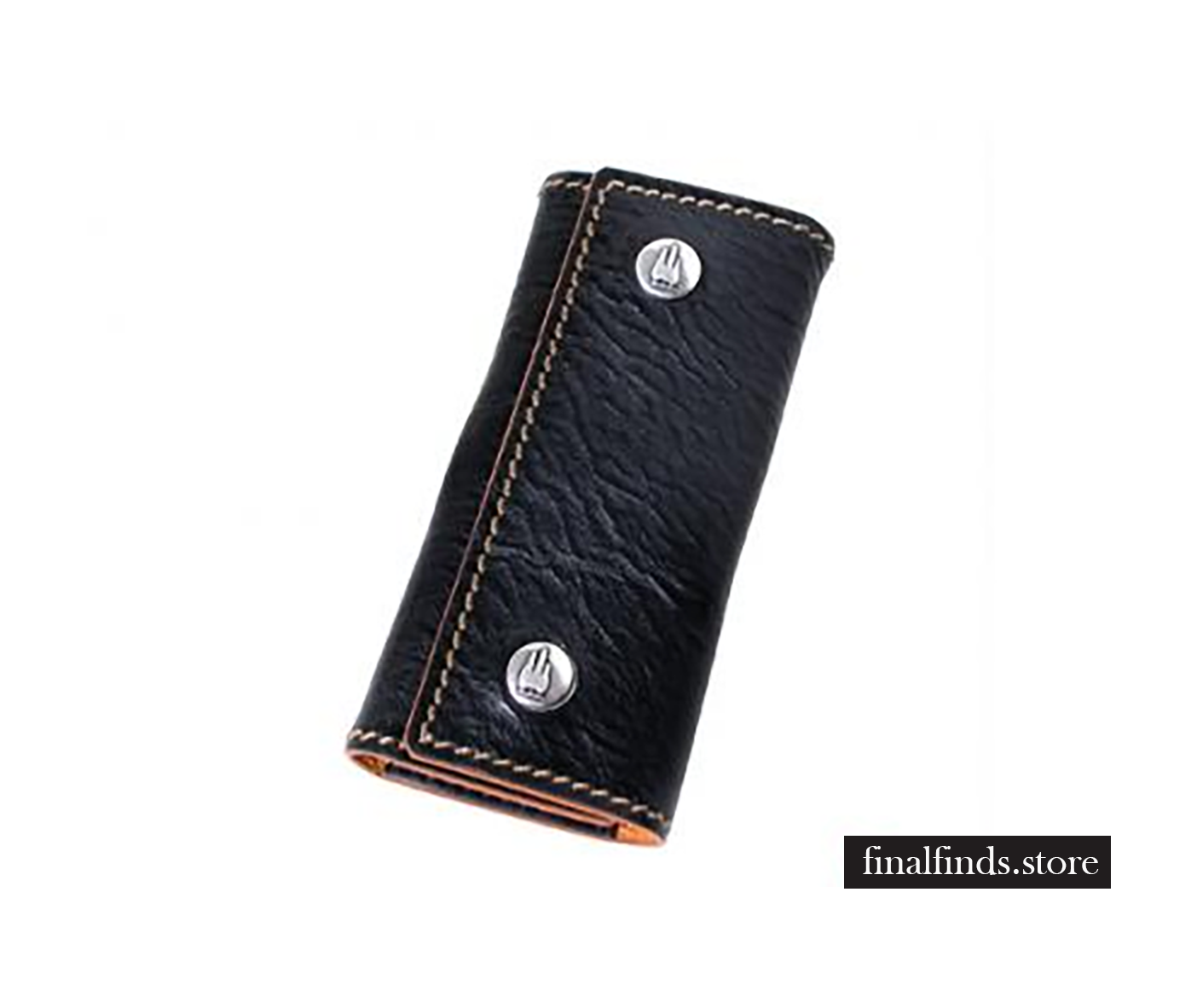 Leren sleutelhanger Toscanella fold-up - zwart CCOD522VAzw